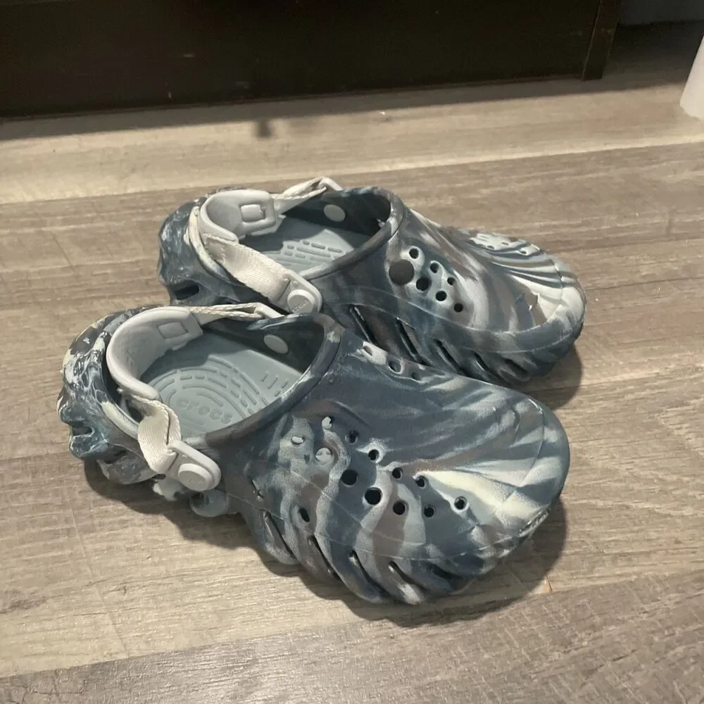 Crocs Echo Clog Marbled Black Sand Multi Kids Size C13 Kids 13